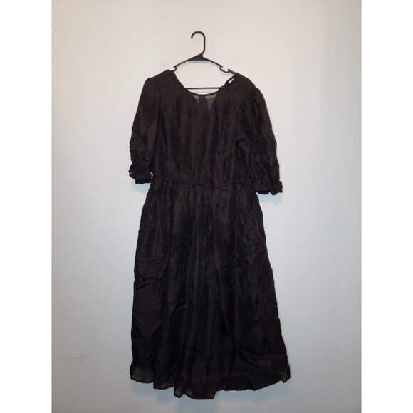 Eloquii Dresses & Skirts - Eloquii Womens 14 A Line Dress Whimsigoth Witchy Black Floral Gothic Romantic